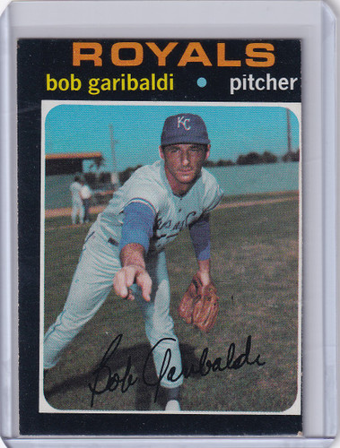 1971 Topps Baseball #701 Bob Garibaldi - Kansas City Royals