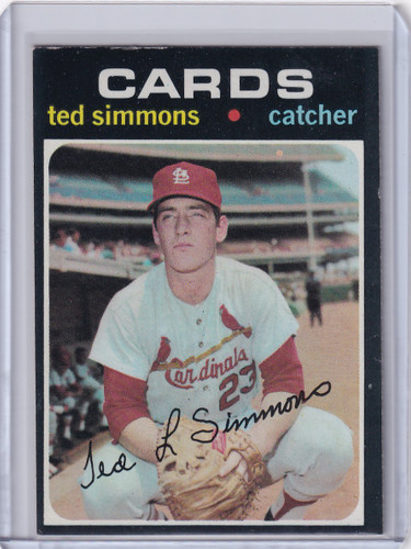 1971 Topps Baseball #117 Ted Simmons - St. Louis Cardinals RC
