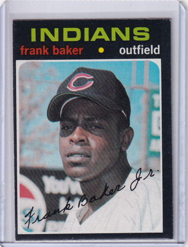 1971 Topps Baseball #689 Frank Baker - Cleveland Indians
