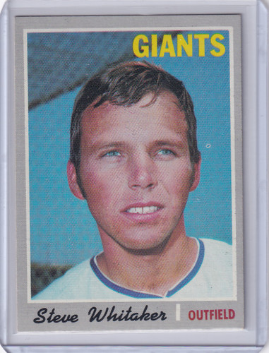 1970 Topps Baseball #496 Steve Whitaker - San Francisco Giants