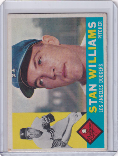 1960 Topps #278 Stan Williams - Los Angeles Dodgers