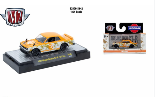 M2 Machines AutoThentics Rel S142 1:64 1971 Nissan Skyline GTR