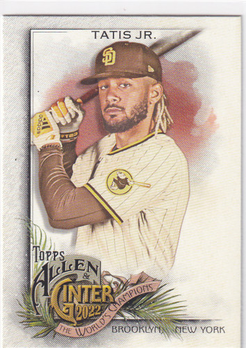 2022 TOPPS ALLEN & GINTER #15 FERNANDO TATIS JR WORLD CHAMPION- SAN DIEGO PADRES