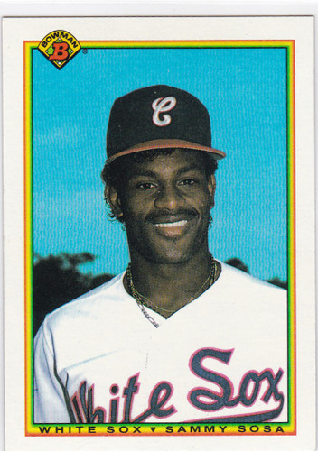 1990 Bowman #312 Sammy Sosa RC Chicago White Sox