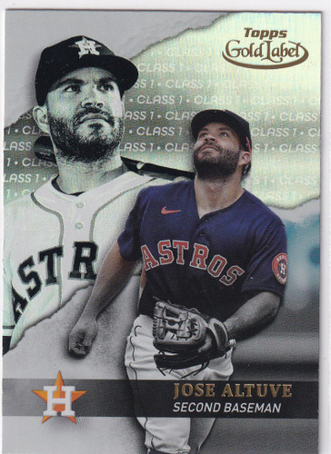 2020 TOPPS GOLD LABEL #42 JOSE ALTUVE- HOUSTON ASTROS