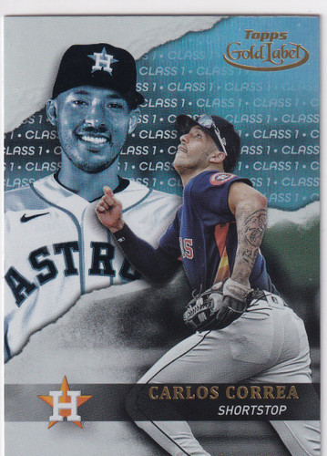 2020 TOPPS GOLD LABEL #41 CARLOS CORREA- HOUSTON ASTROS