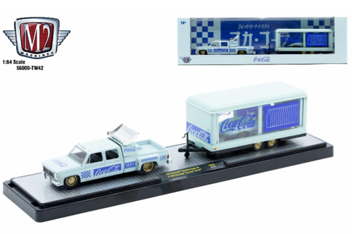M2 Machines Auto Hauler TW42 1973 Chevrolet Cheyenne Super 30 59 Chevy Corvette