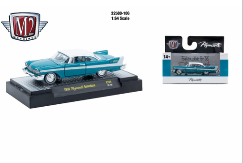 M2 Machines AutoThentics Rel 106 1:64 1958 Plymouth Belvedere