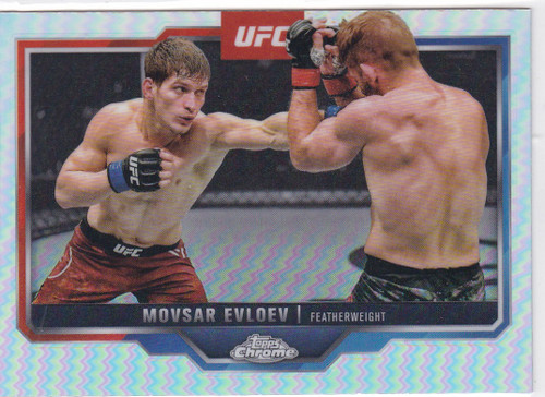 2025 Topps Chrome UFC #10 Movsar Evloev Refractor