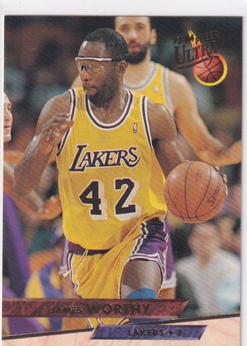 1993 FLEER #97 JAMES WORTHY- LOS ANGELES LAKERS
