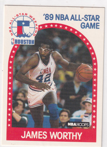 1989 HOOPS #219 JAMES WORHTY ALL STAR- LOS ANGELES LAKERS