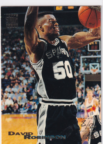 1993 TOPPS #10 DAVID ROBINSON TRIPLE DOUBLE- SAN ANTONIO SPURS