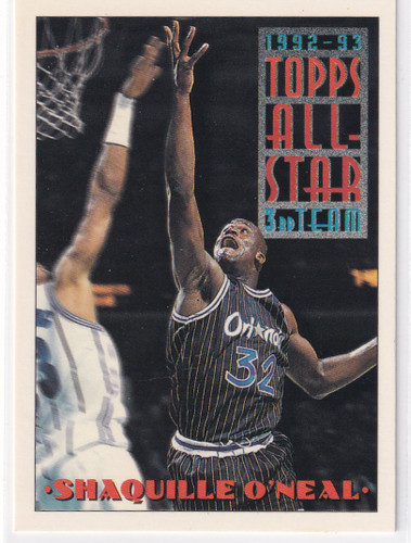 1993 TOPPS #134 SHAQUILLE ONEAL ALL STAR- ORLANDO MAGIC