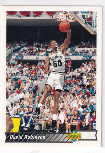 1992 UPPER DECK #82 DAVID ROBINSON- SAN ANTONIO SPURS