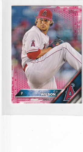 2016 TOPPS SERIES TWO #256 CJ WILSON MINI 4/5- ANGELS