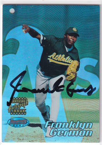 2022 BOWMANS BEST #111 FRANKLIN GERMAN AUTO- OAKLAND ATHELTICS