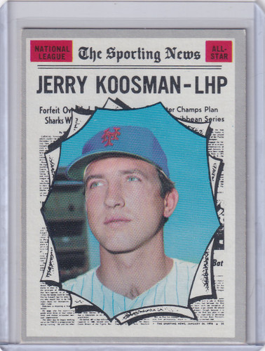 1970 Topps Baseball #468 Jerry Koosman - New York Mets AS
