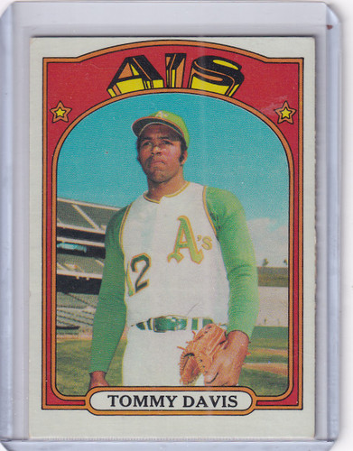 1972 Topps Baseball #41 Tommy Davis - Oakland Athletics