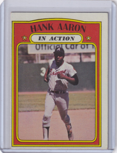1972 Topps Baseball #300 Hank Aaron IA - Atlanta Braves