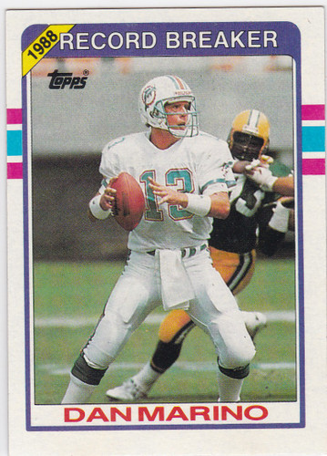 1989 Topps #5 Dan Marino Record Breaker Miami Dolphins