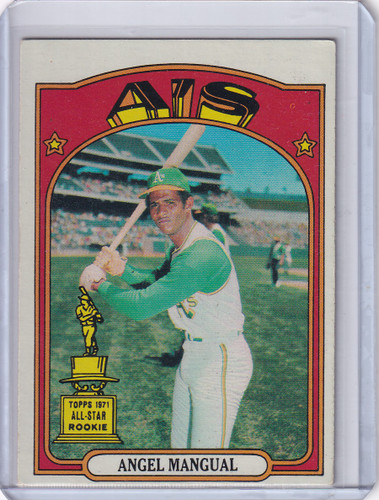 1972 Topps Baseball #62 Angel Mangual ASR - Oakland Athletics