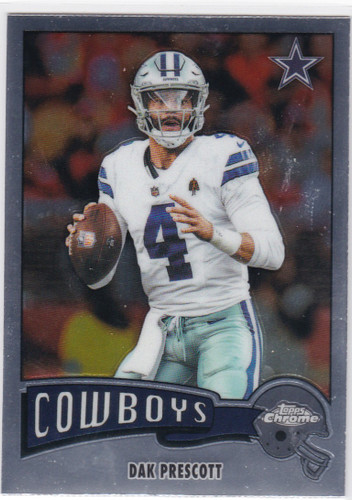 2025 Topps Chrome #1975-10 Dak Prescott Throwback Dallas Cowboys
