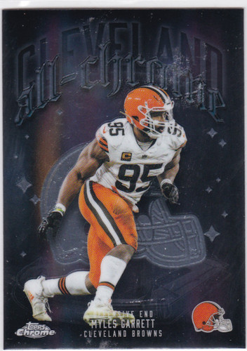 2025 Topps Chrome #ACT-15 Myles Garrett All Chrome insert Cleveland Browns