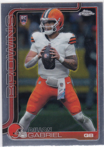 2025 Topps Chrome #317 Dillon Gabriel RC Cleveland Browns
