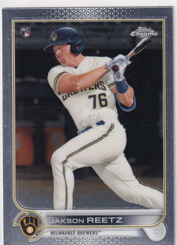 2022 TOPPS CHROME #157 JACKSON REETZ- MILWAUKEE BREWERS