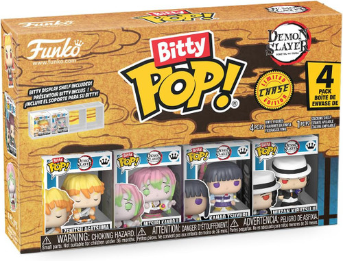 Funko Bitty POP! Demon Slayer Zenitsu, Mitsuri, Kanao random chase 4 Pack