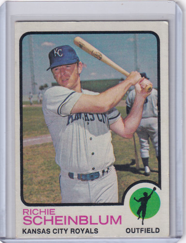 1973 Topps Baseball #78 Richie Scheinblum - Kansas City Royals
