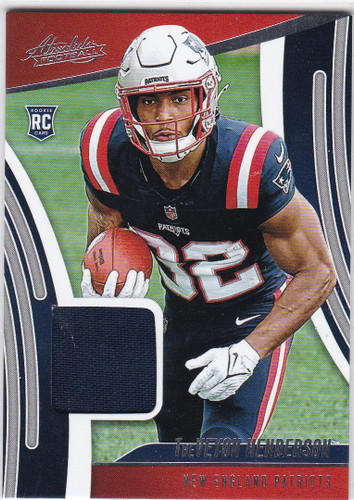 2025 Absolute #ARM-THN TreVeyon Henderson Rookie Materials RC Patriots