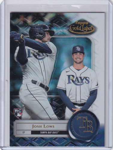 2022 TOPPS GOLD LABEL #91 JOSH LOWE CLASS 2- TAMPA BAY RAYS