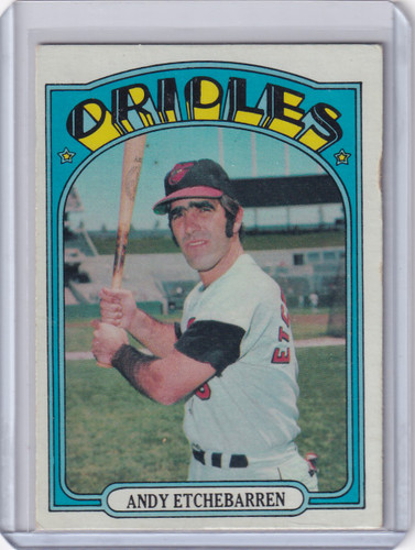 1972 Topps Baseball #26 Andy Etchebarren - Baltimore Orioles