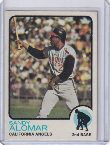 1973 Topps Baseball #123 Sandy Alomar Sr. - California Angels