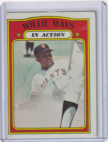 1972 Topps Baseball #50 Willie Mays IA - San Francisco Giants
