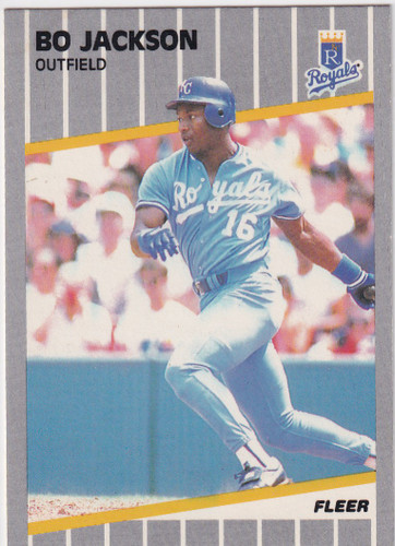 1989 FLEER #285 BO JACKSON- KANSAS CITY ROYALS