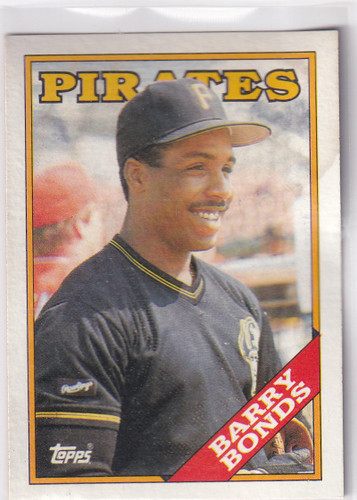 1988 TOPPS #450 BARRY BONDS- PITTSBURGH PIRATES
