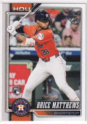 2026 TOPPS SERIES ONE #132 BRICE MATTEWS- HOUSTON ASTROS