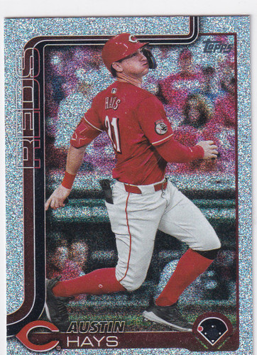 2025 TOPPS SERIES TWO #613 AUSTIN HAYS GLITTER- CINCINNATI REDS