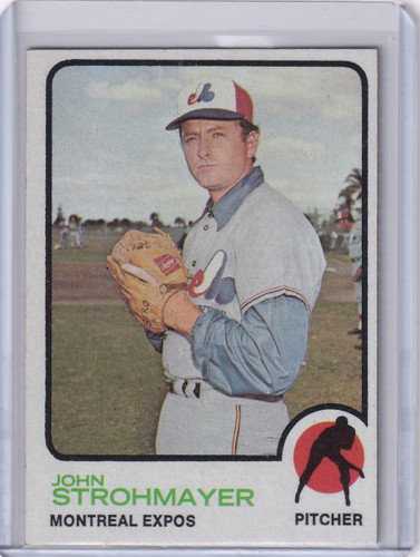 1973 Topps Baseball #457 John Strohmayer - Montreal Expos