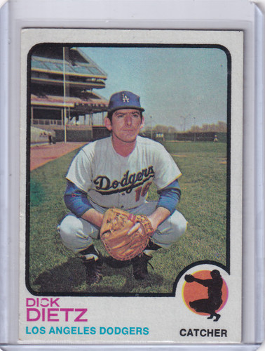 1973 Topps Baseball #442 Dick Dietz - Los Angeles Dodgers