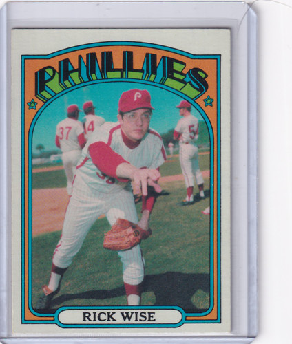 1972 Topps Baseball #43 Rick Wise - Philadelphia Phillies
