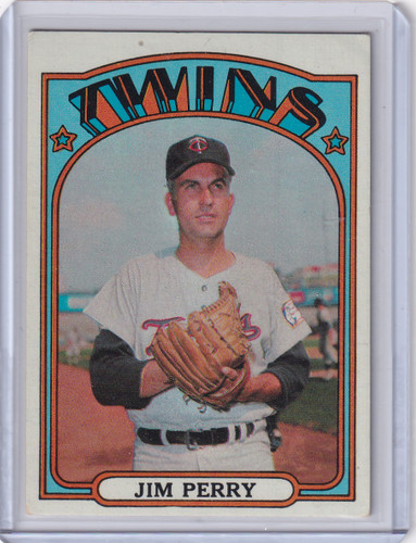 1972 Topps Baseball #220 Jim Perry - Minnesota Twins
