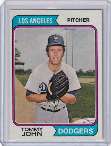 1974 Topps Baseball #451 Tommy John - Los Angeles Dodgers