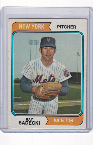 1974 Topps Baseball #216 Ray Sadecki - New York Mets