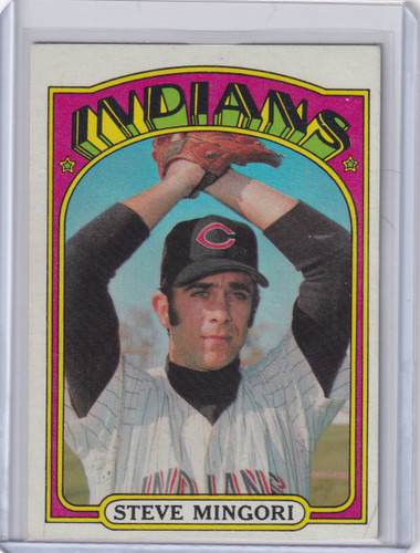 1972 Topps Baseball #261 Steve Mingori - Cleveland Indians