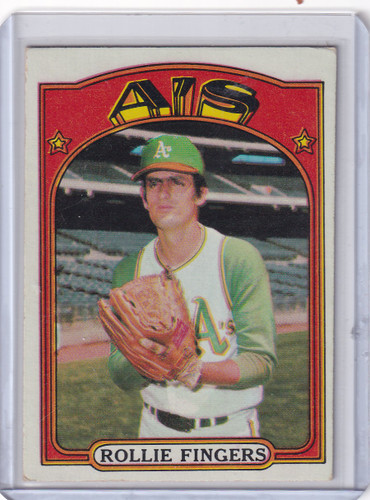 1972 Topps Baseball #241 Rollie Fingers - Oakland Athletics