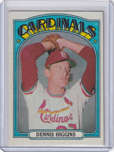 1972 Topps Baseball #278 Dennis Higgins - St. Louis Cardinals