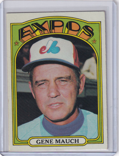 1972 Topps Baseball #276 Gene Mauch MGR - Montreal Expos